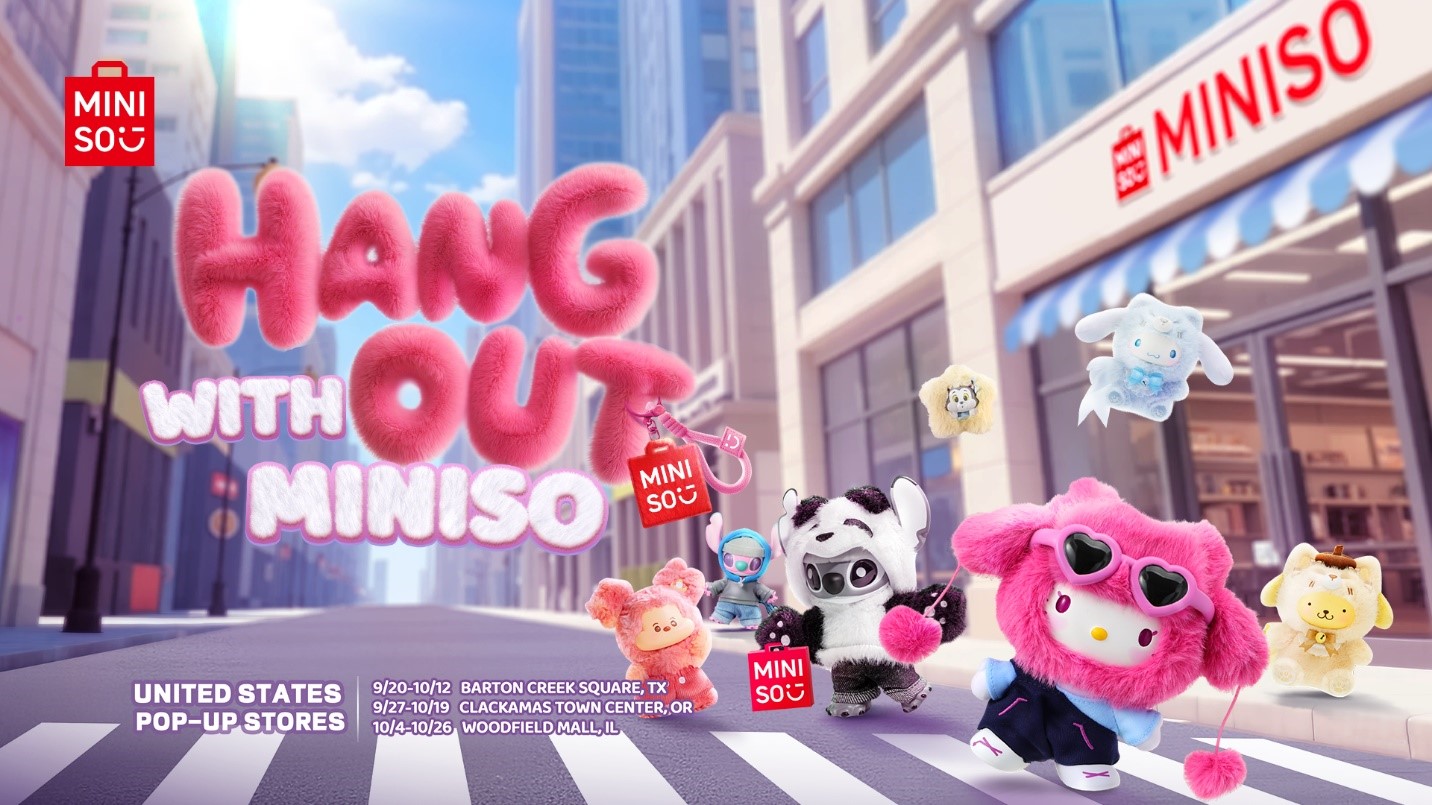 MINISO Expands Global Vinyl Plush Festival with First Vinyl Plush U.S. Pop-Ups